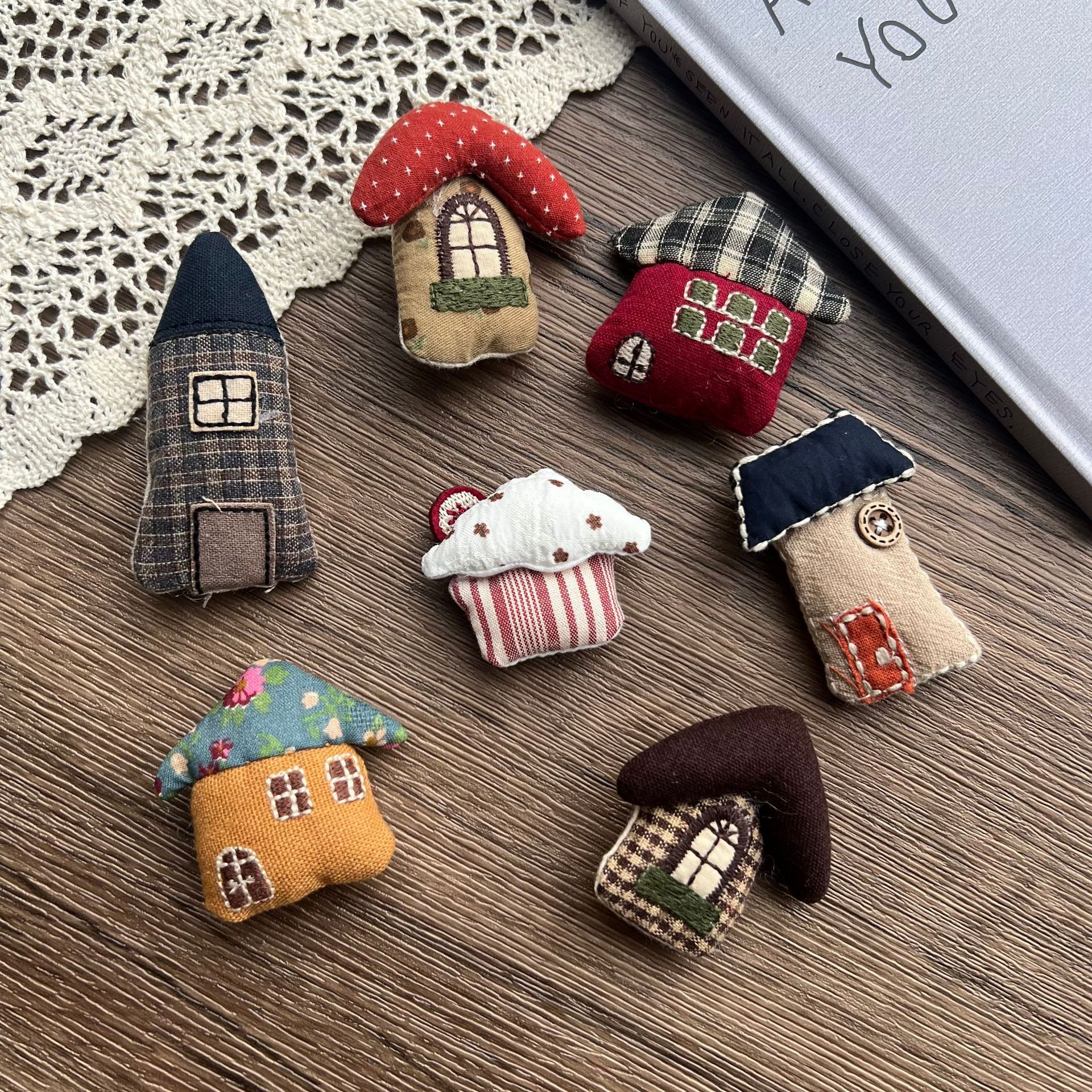 Craft Embellishments - Stuffed Fabric Mushroom House DIY Craft