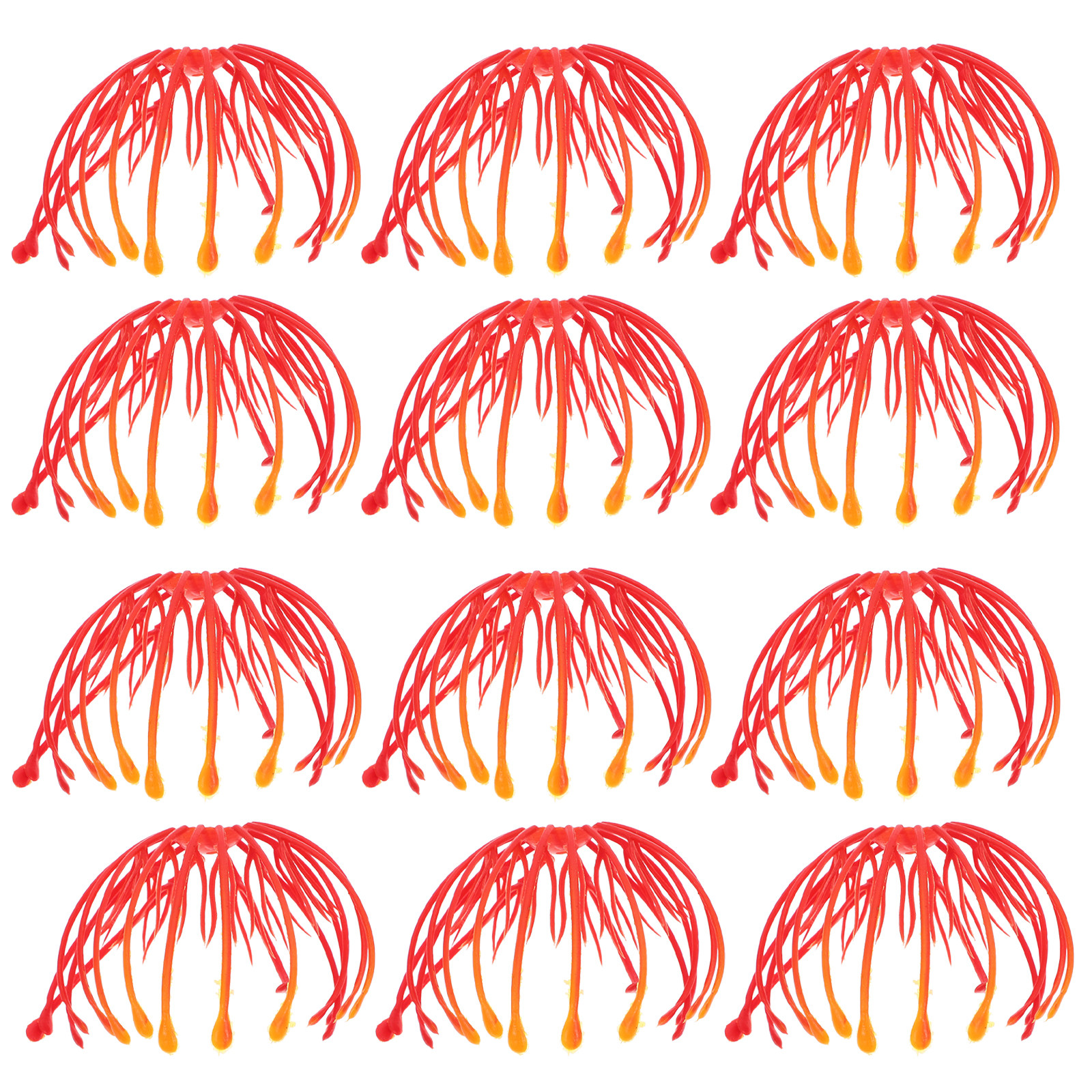 Craft Embellishments - 30Pcs Red Plastic Flower Stamens Handmade