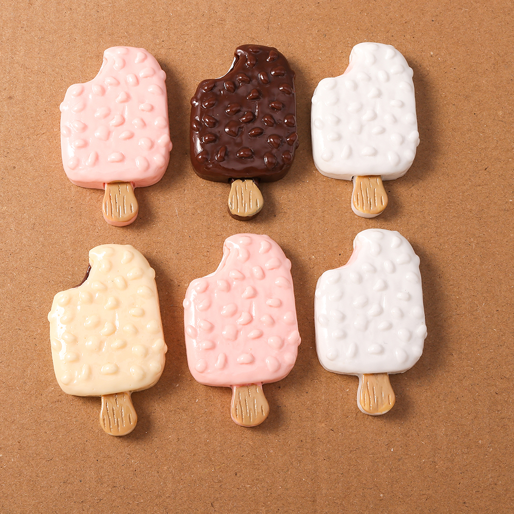 4pcs Simulation Food Ice Cream - Craft Embellishments のレビューと価格