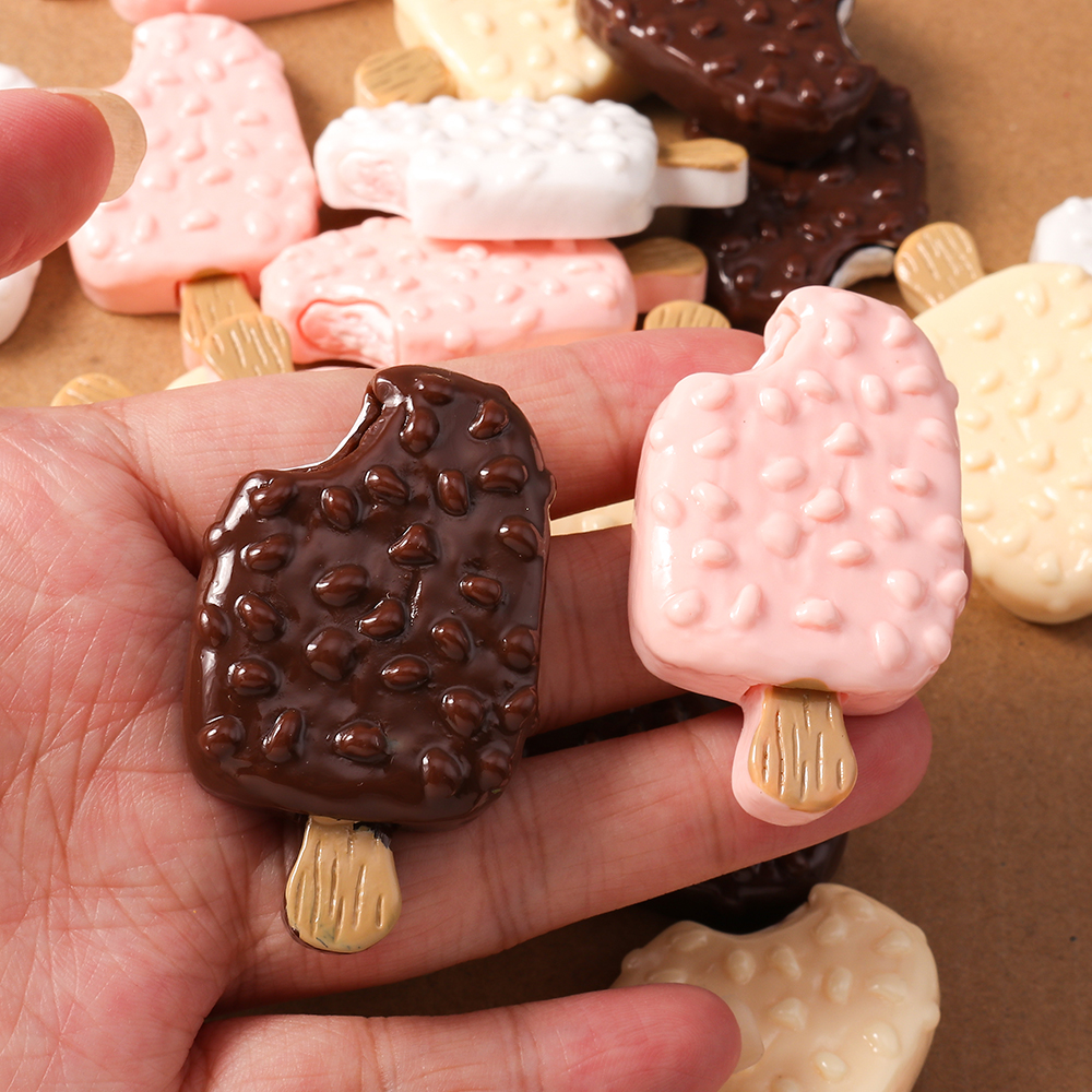 4pcs Simulation Food Ice Cream - Craft Embellishments のレビューと価格
