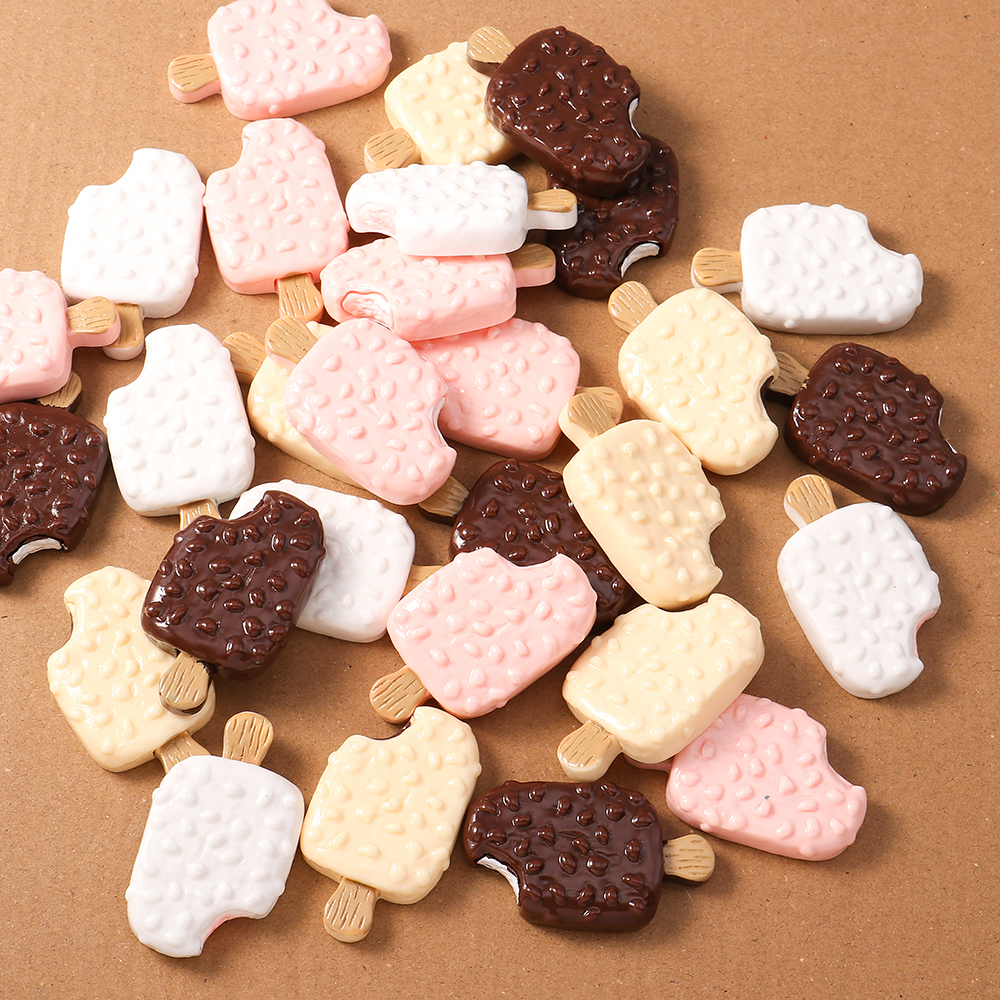 4pcs Simulation Food Ice Cream - Craft Embellishments のレビューと価格
