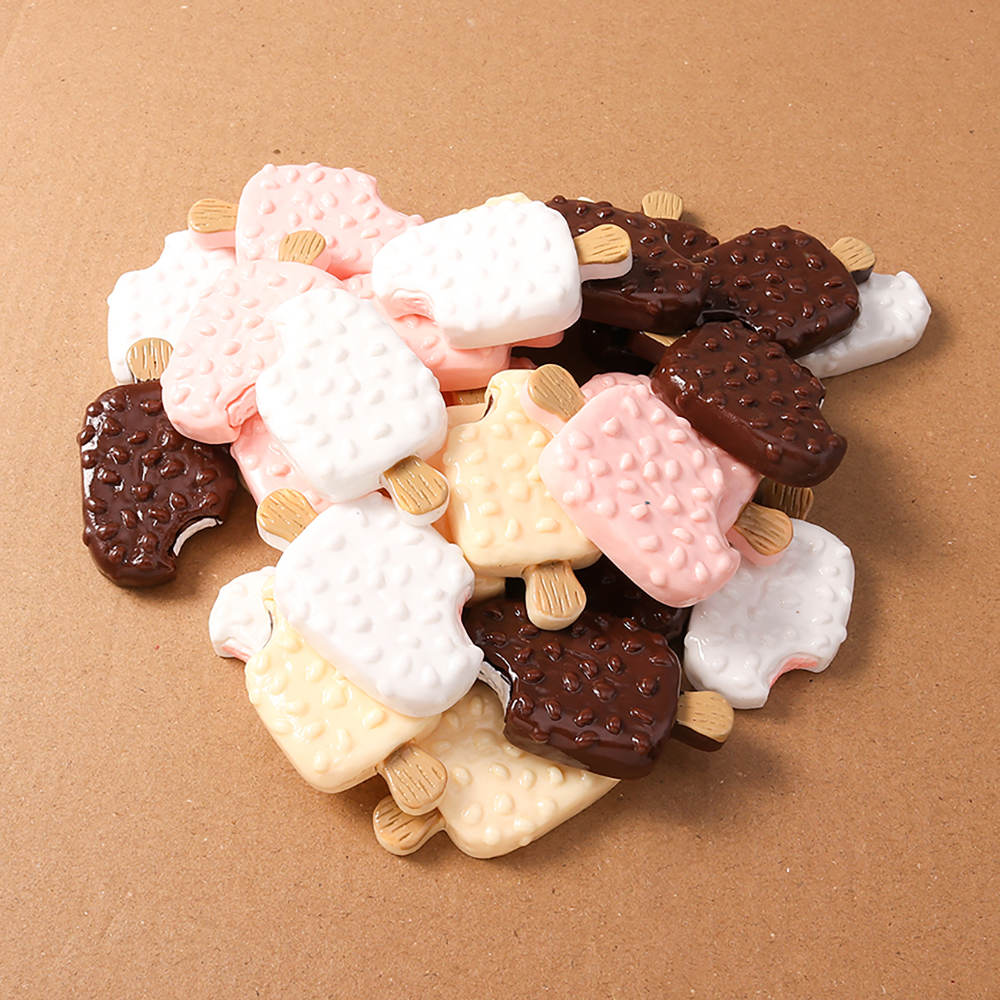 4pcs Simulation Food Ice Cream - Craft Embellishments のレビューと価格