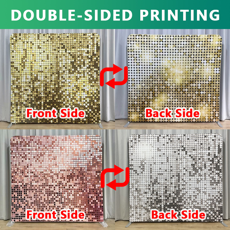 8x8ft Gold Glitter Photo Fabri - Sequin Fabric Panel のレビューと価格