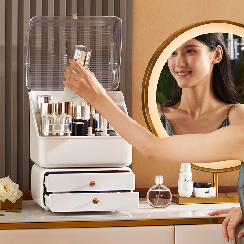Desktop Cosmetics Storage Box  - Craft Embellishment Storage のレビューと価格