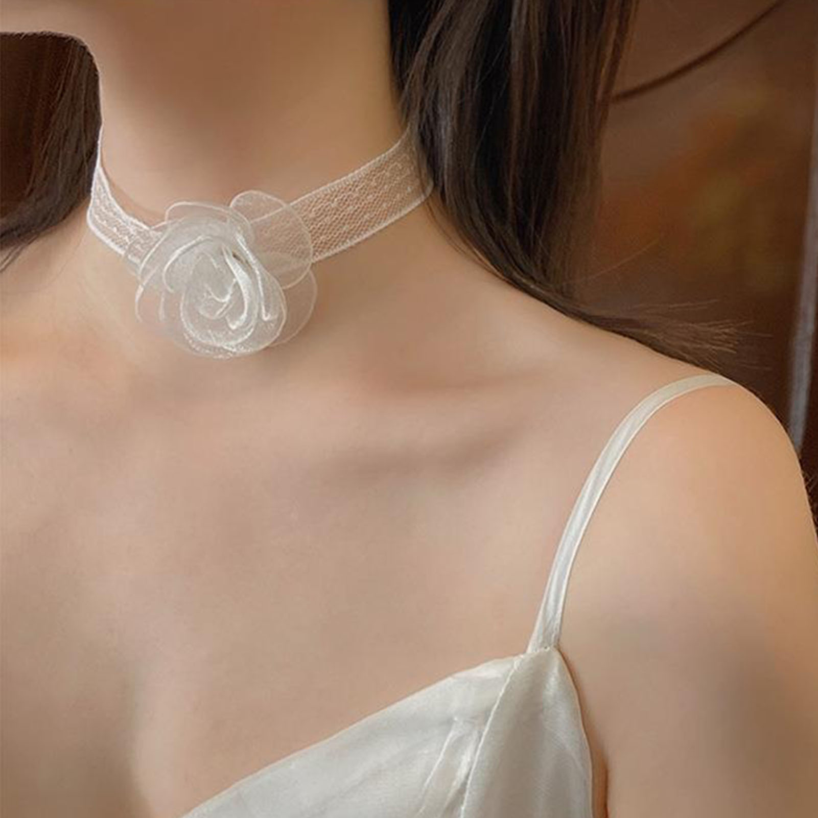 Lace Ribbon Tie Headband With  - Lace Ribbon Trim のレビューと価格