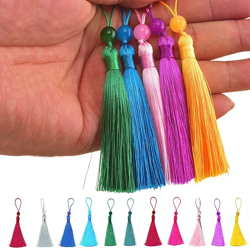 10/5Pcs Polyester Silk Tassel  - Beaded Trim Fringe のレビューと価格