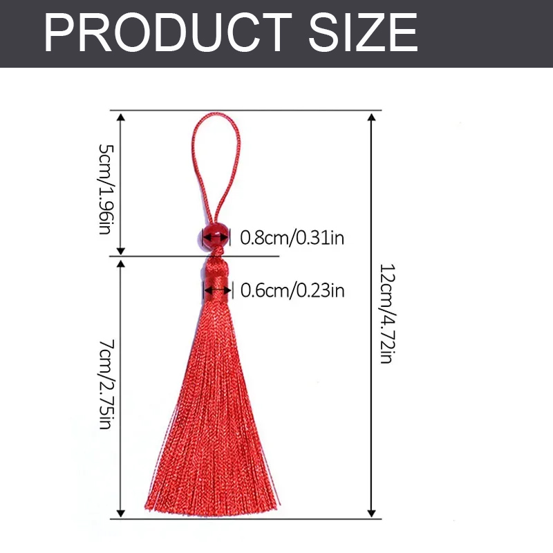 10/5Pcs Polyester Silk Tassel  - Beaded Trim Fringe のレビューと価格