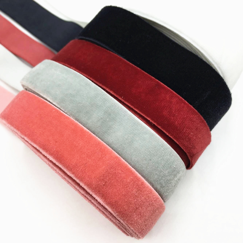 15mm 5Yards Velvet Elastic Ban - Velvet Ribbon Roll のレビューと価格