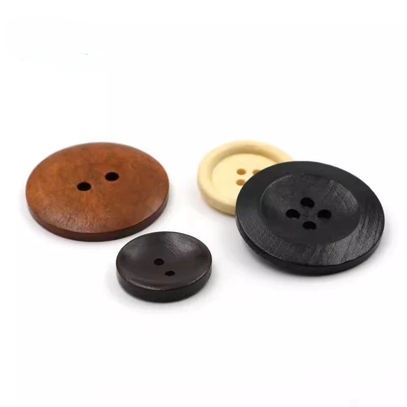 10pcs 18mm Round Wooden Button - Embellishments For Scrapbooking のレビューと価格
