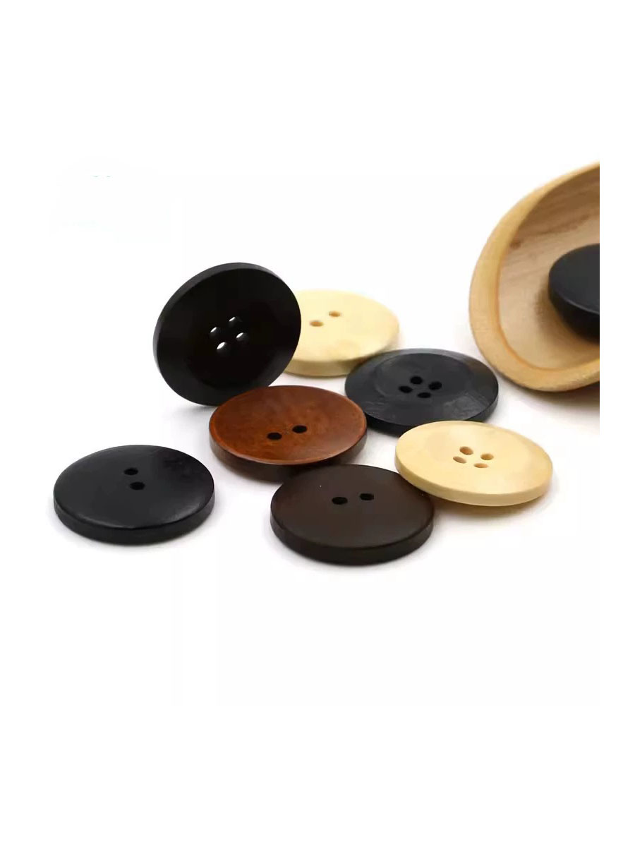 10pcs 18mm Round Wooden Button - Embellishments For Scrapbooking のレビューと価格