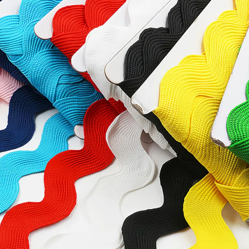10yard/lot Ric Rac Zig Zag Rib - Velvet Ribbon Roll のレビューと価格