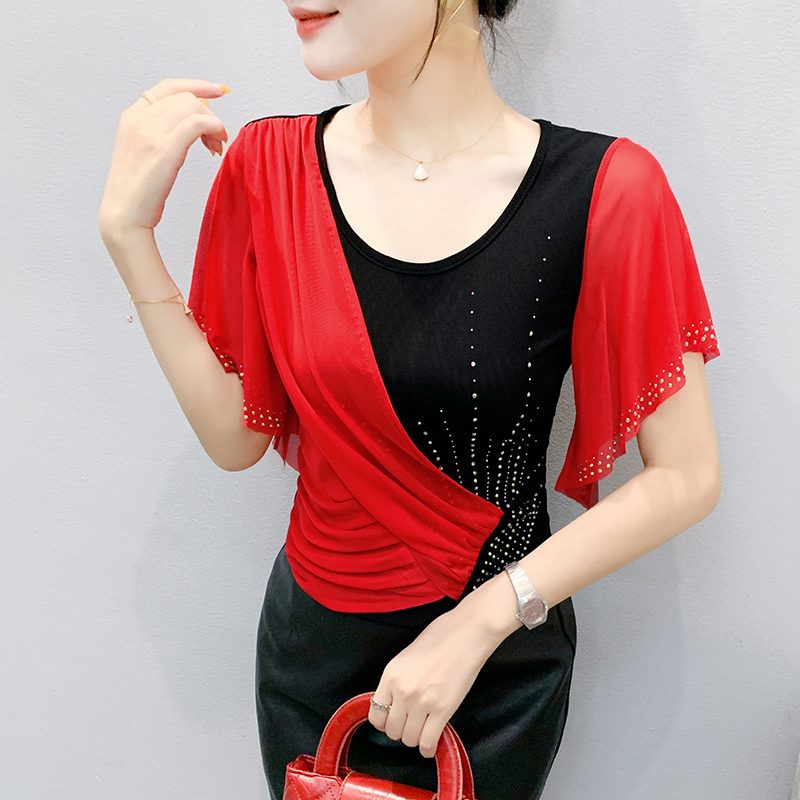 2025 Summer Women's Mesh Top:  - Beaded Trim Fringe のレビューと価格