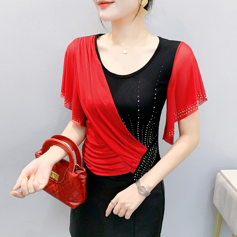 2025 Summer Women's Mesh Top:  - Beaded Trim Fringe のレビューと価格