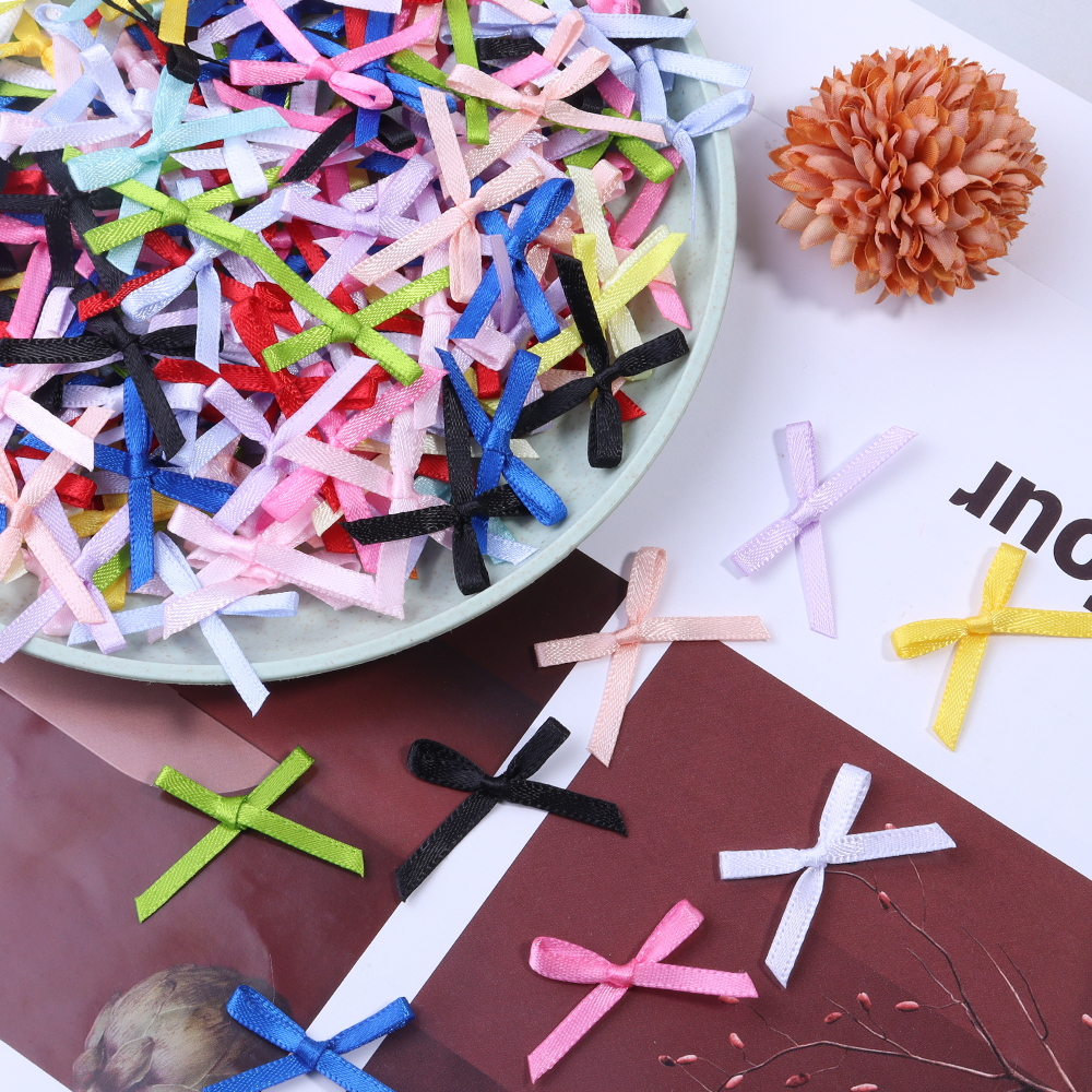 50Pcs 2.5x3cm Ribbons Mini Sat - Embellishments For Scrapbooking のレビューと価格