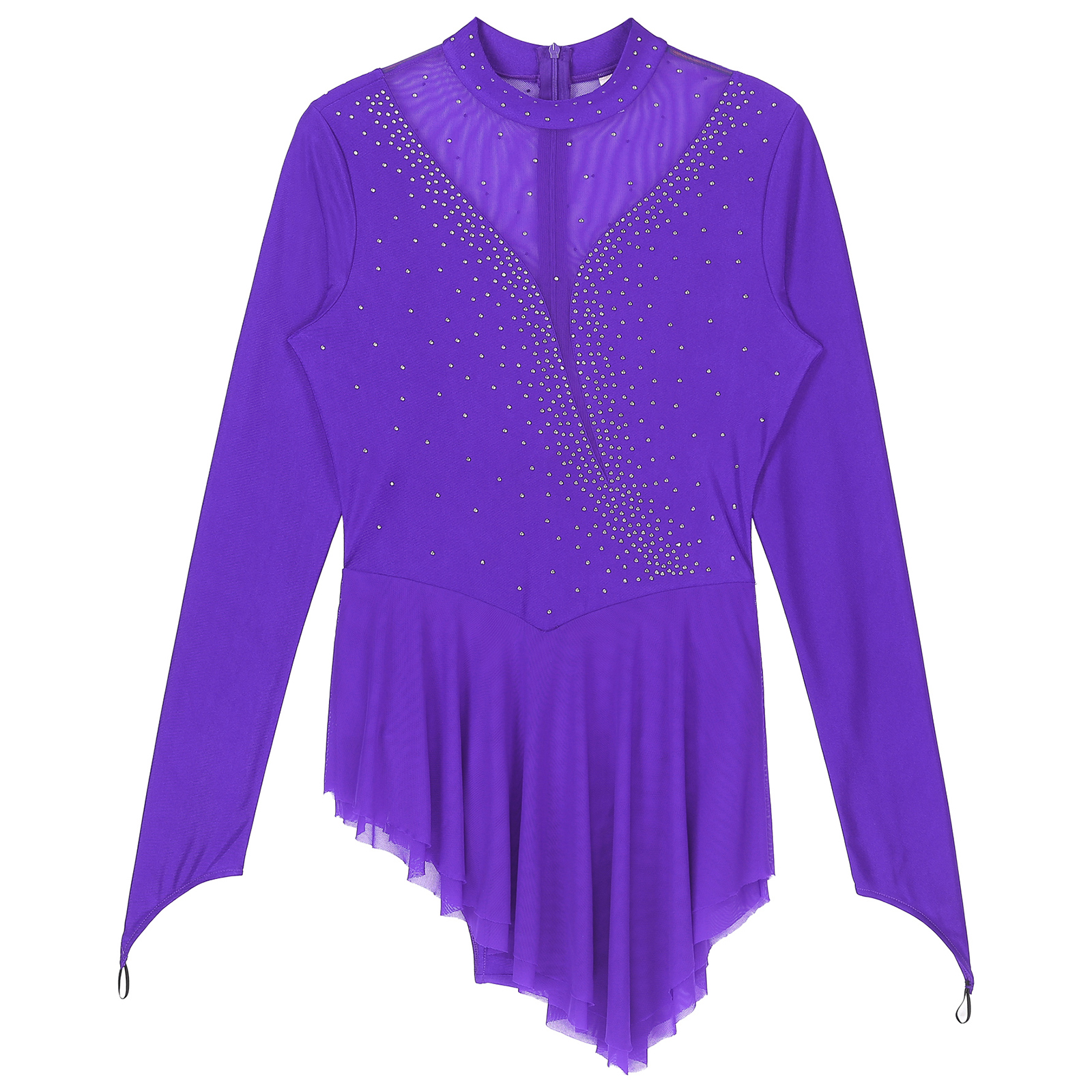 Women Figure Ice Skating Gymna - Rhinestone Banding Trim のレビューと価格