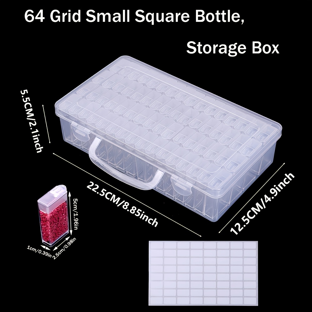 1/2/3/4Pack 64gird Diamond Pai - Craft Embellishment Storage のレビューと価格
