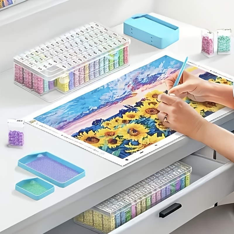 1/2/3/4Pack 64gird Diamond Pai - Craft Embellishment Storage のレビューと価格