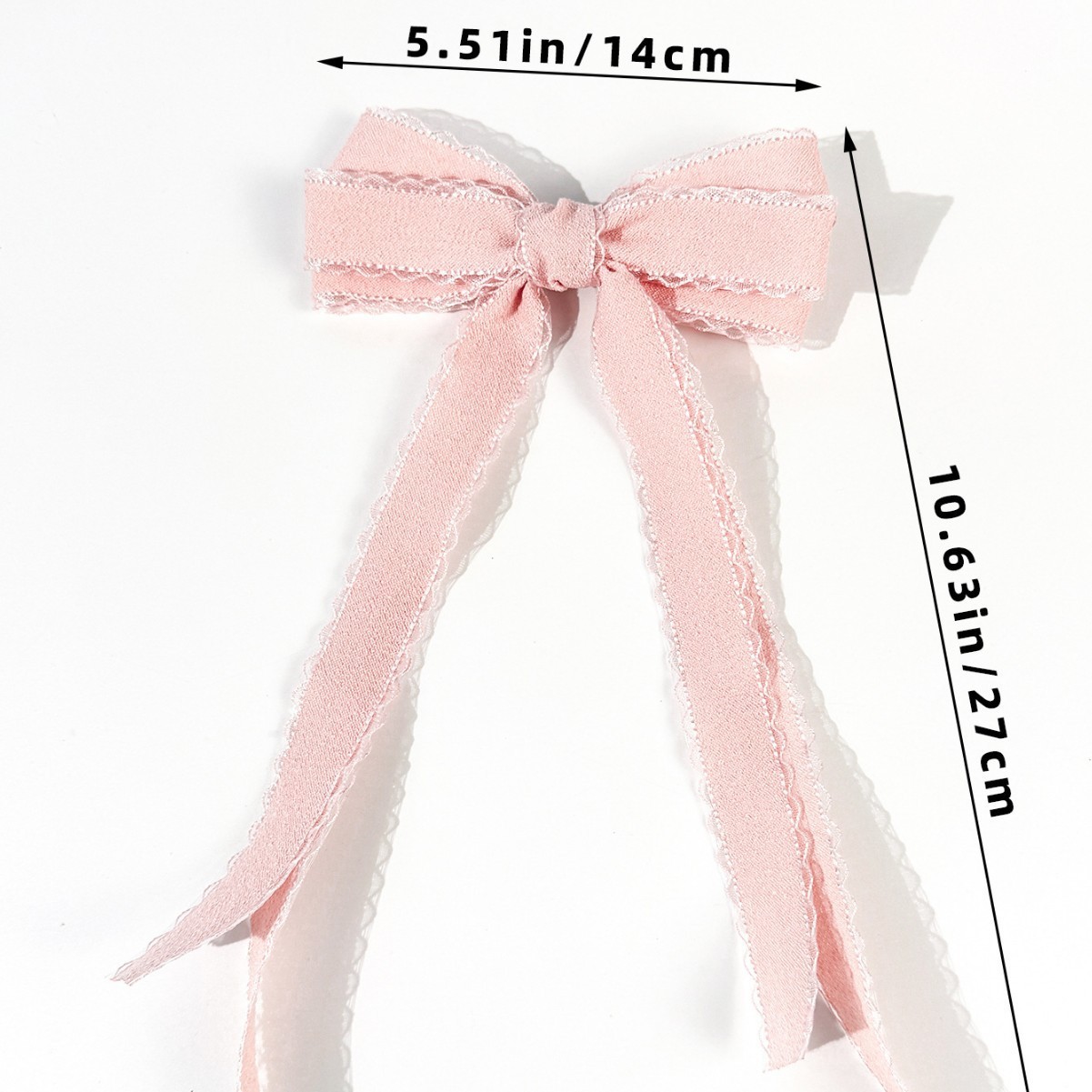 Bulk 20pc Long Tassel Hair Cli - Lace Ribbon Trim のレビューと価格