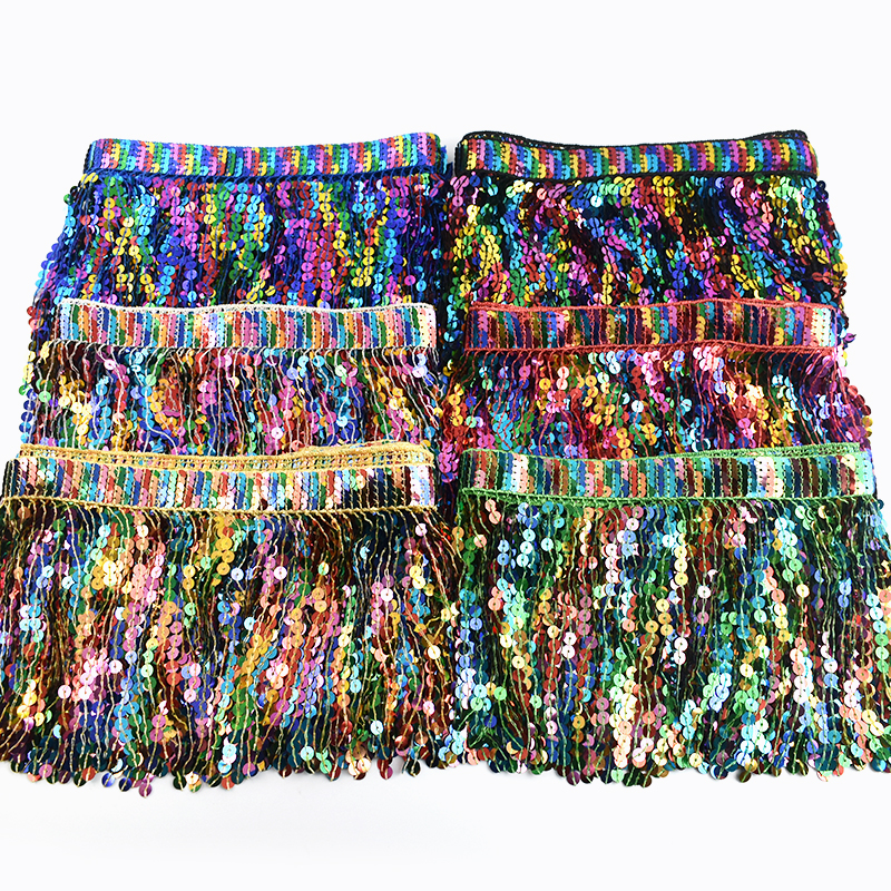 5/10Yards Sequin Fringe Tassel - Beaded Trim Fringe のレビューと価格