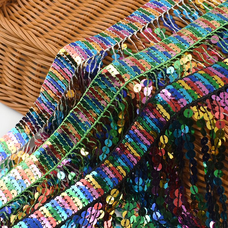 5/10Yards Sequin Fringe Tassel - Beaded Trim Fringe のレビューと価格