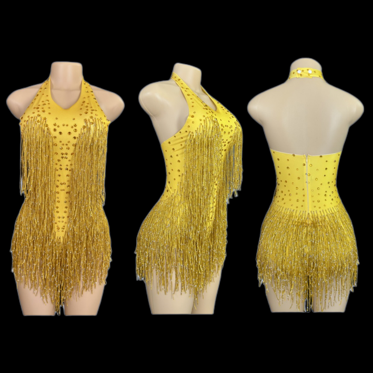 Sparkly Rhinestones Fringe Bod - Rhinestone Banding Trim のレビューと価格
