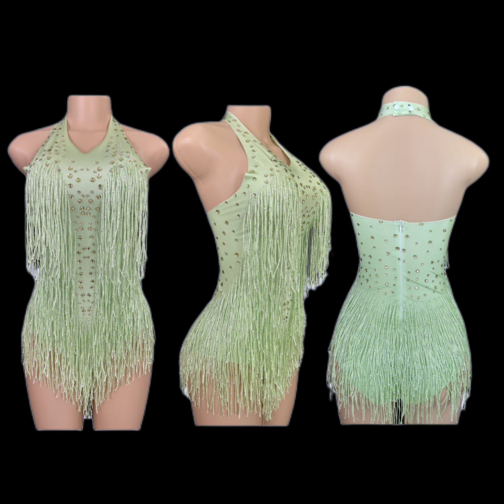 Sparkly Rhinestones Fringe Bod - Rhinestone Banding Trim のレビューと価格
