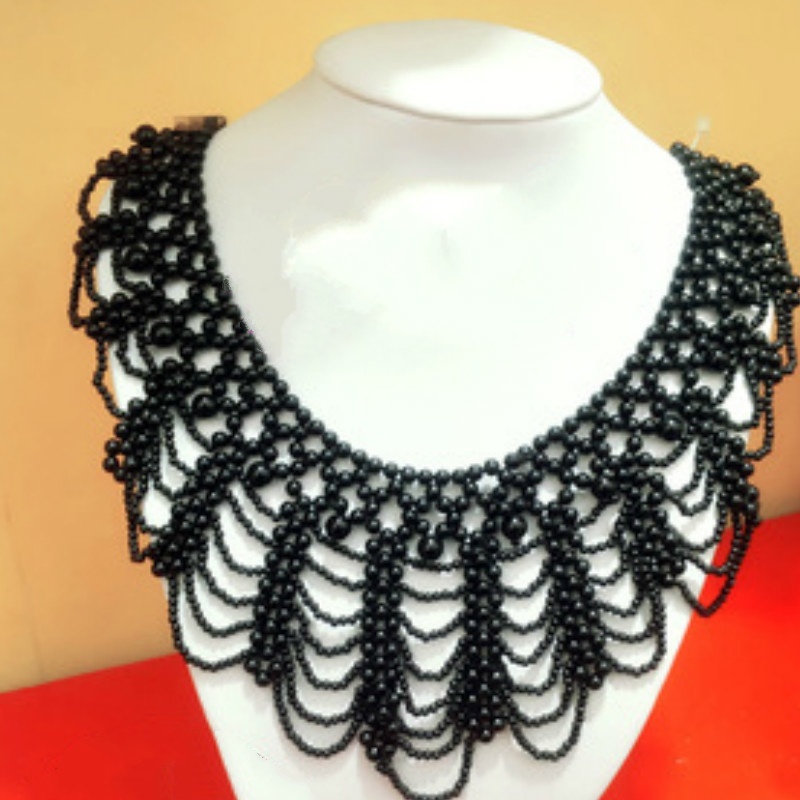 New Pearl Beaded Lace Trim Col - Beaded Trim Fringe のレビューと価格