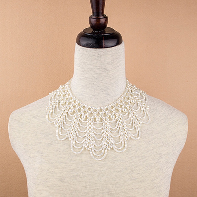 New Pearl Beaded Lace Trim Col - Beaded Trim Fringe のレビューと価格