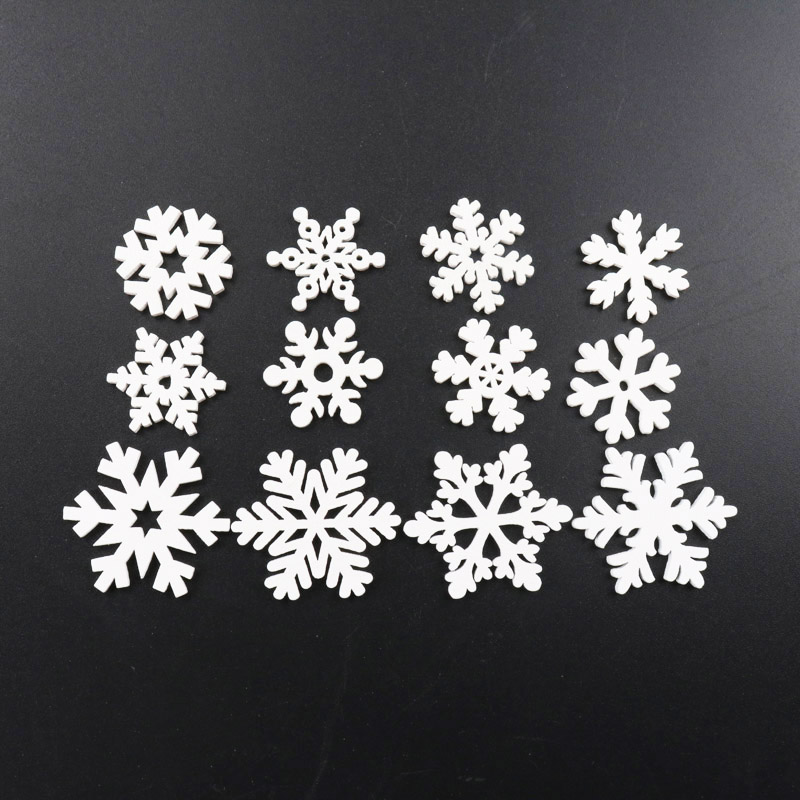 20Pcs Wooden Christmas Snowfla - Embellishments For Scrapbooking のレビューと価格