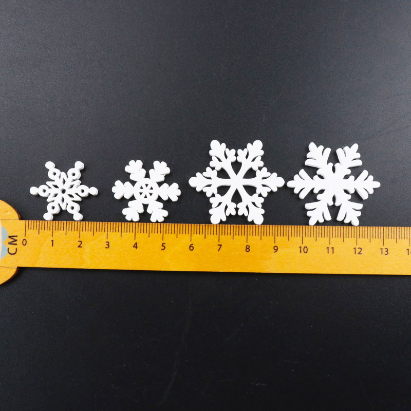 20Pcs Wooden Christmas Snowfla - Embellishments For Scrapbooking のレビューと価格