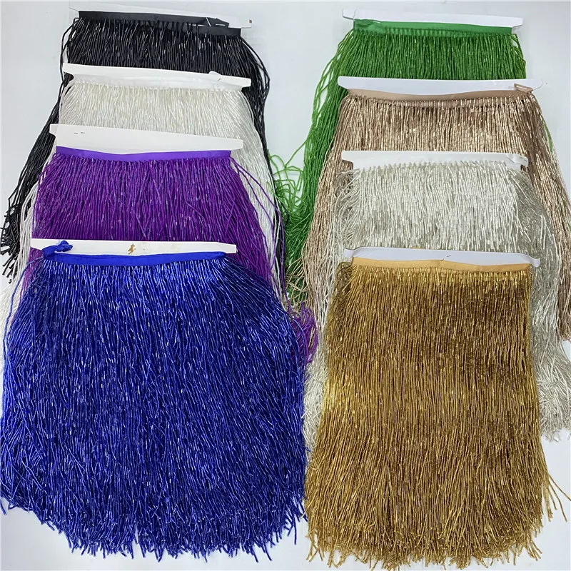 5meters/lot beautiful trim Pol - Beaded Trim Fringe のレビューと価格