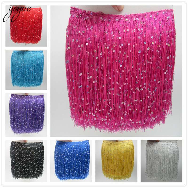 YOYUE 1Yard 20CM Long Polyeste - Beaded Trim Fringe のレビューと価格