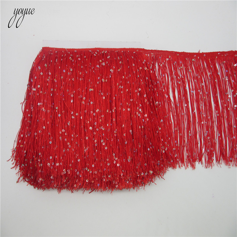YOYUE 1Yard 20CM Long Polyeste - Beaded Trim Fringe のレビューと価格