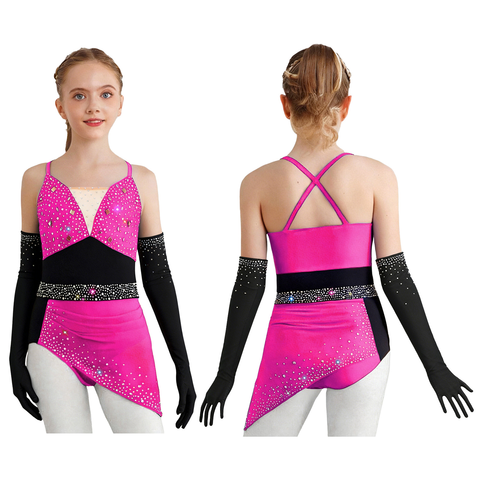 Teen Girls Shiny Rhinestones L - Rhinestone Banding Trim のレビューと価格