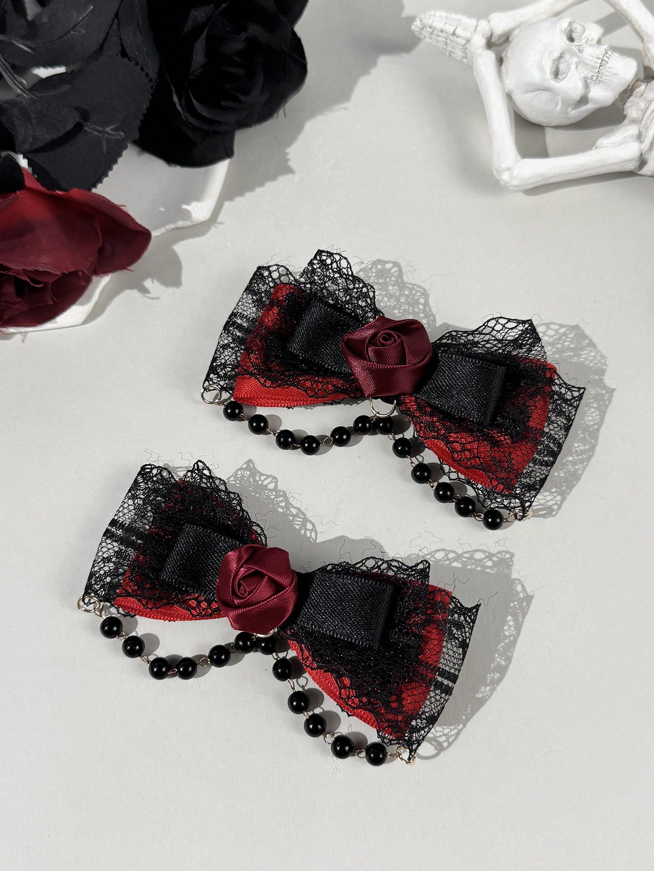 2-piece Gothic style lace ribb - Lace Ribbon Trim のレビューと価格