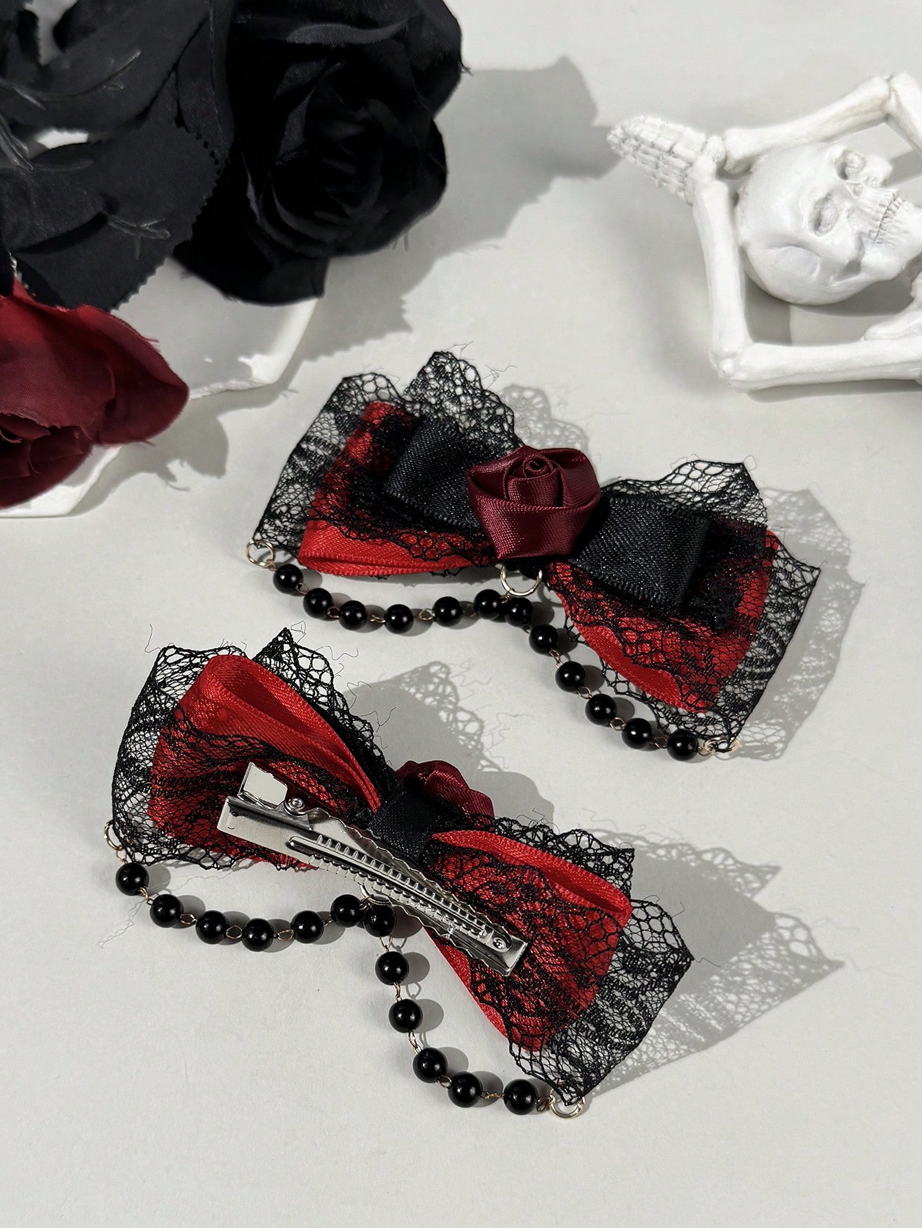 2-piece Gothic style lace ribb - Lace Ribbon Trim のレビューと価格