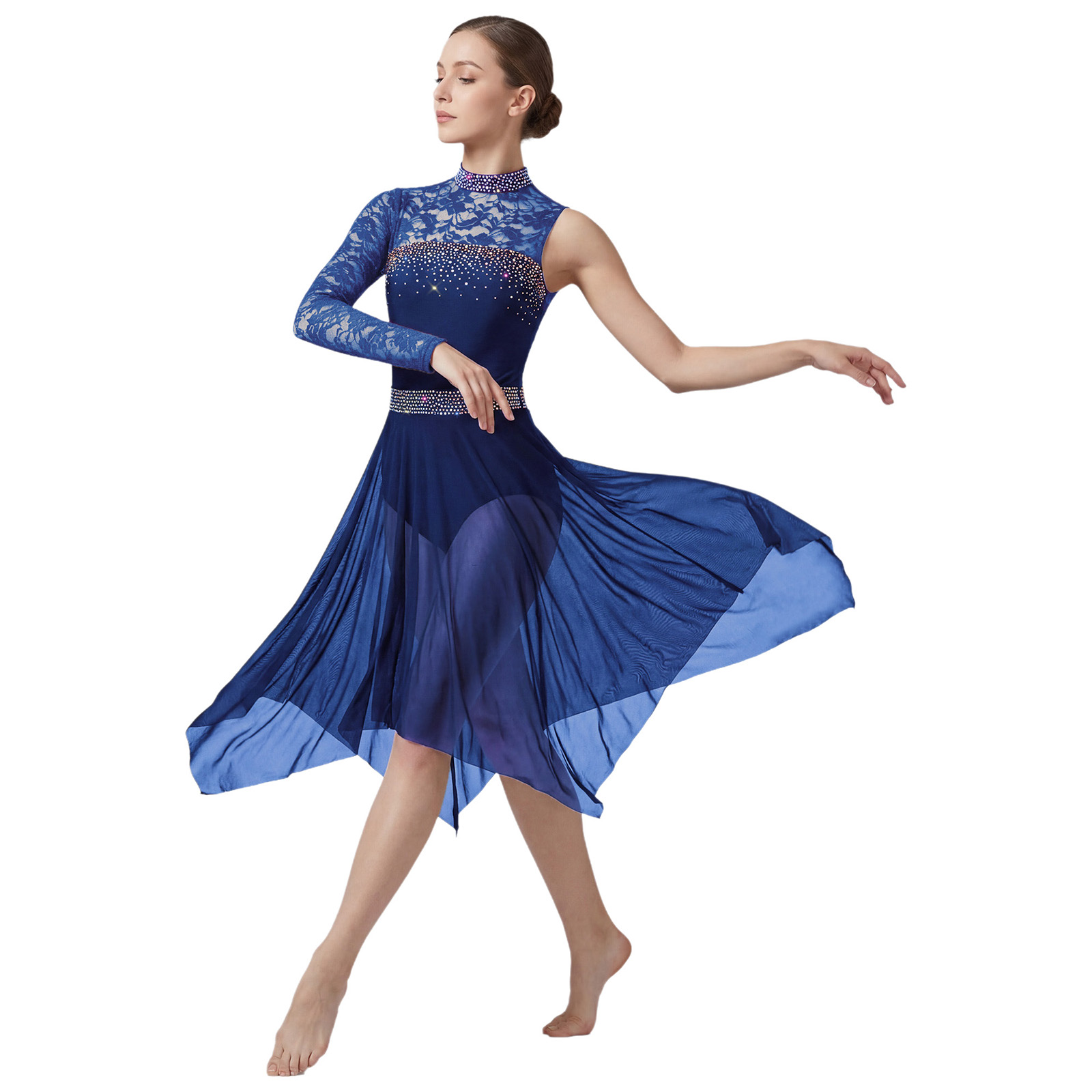 Women Lyrical Figure Skating D - Rhinestone Banding Trim のレビューと価格