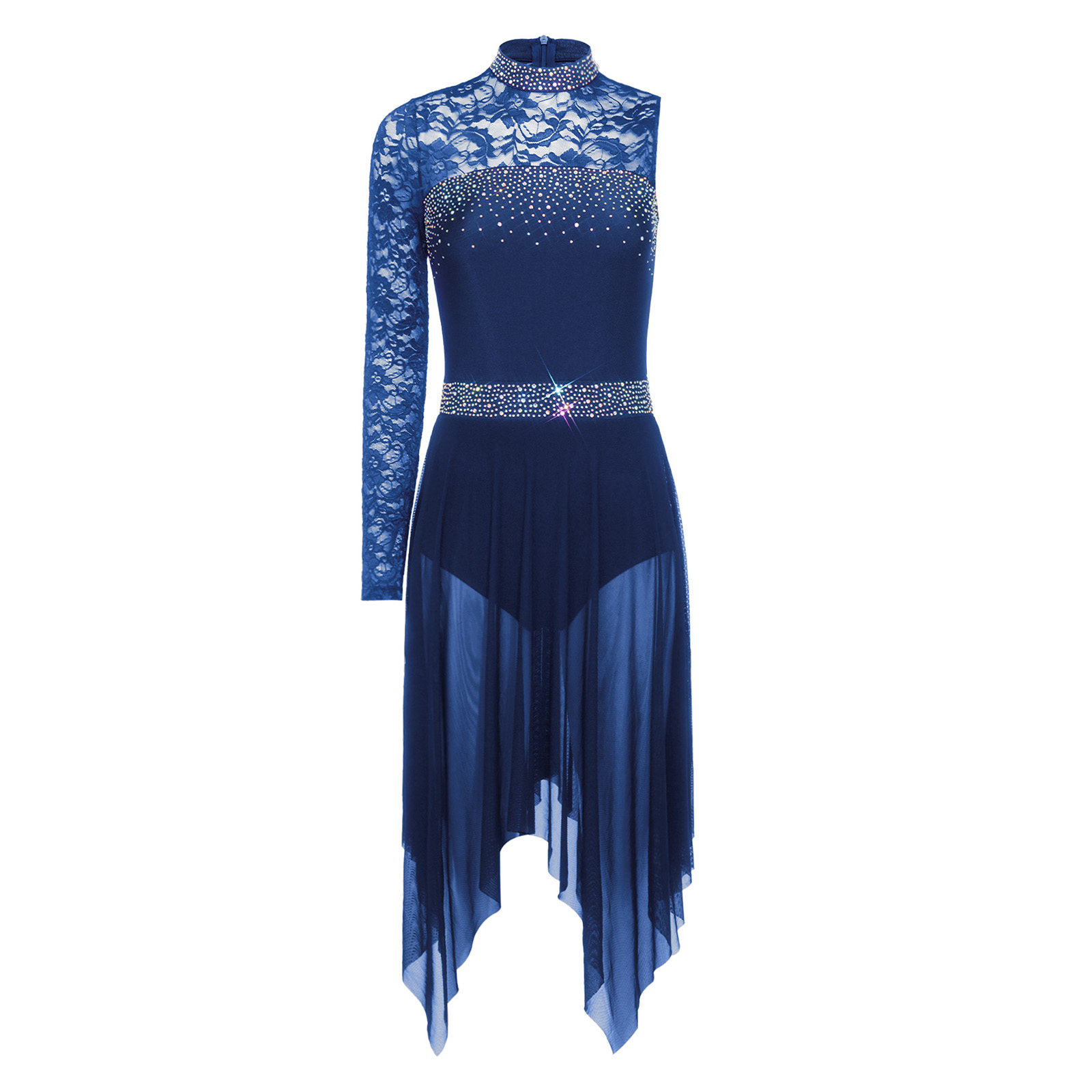 Women Lyrical Figure Skating D - Rhinestone Banding Trim のレビューと価格