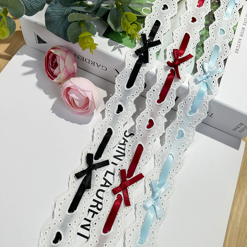 1yard Bow Pleated Lace Lolita  - Lace Ribbon Trim のレビューと価格