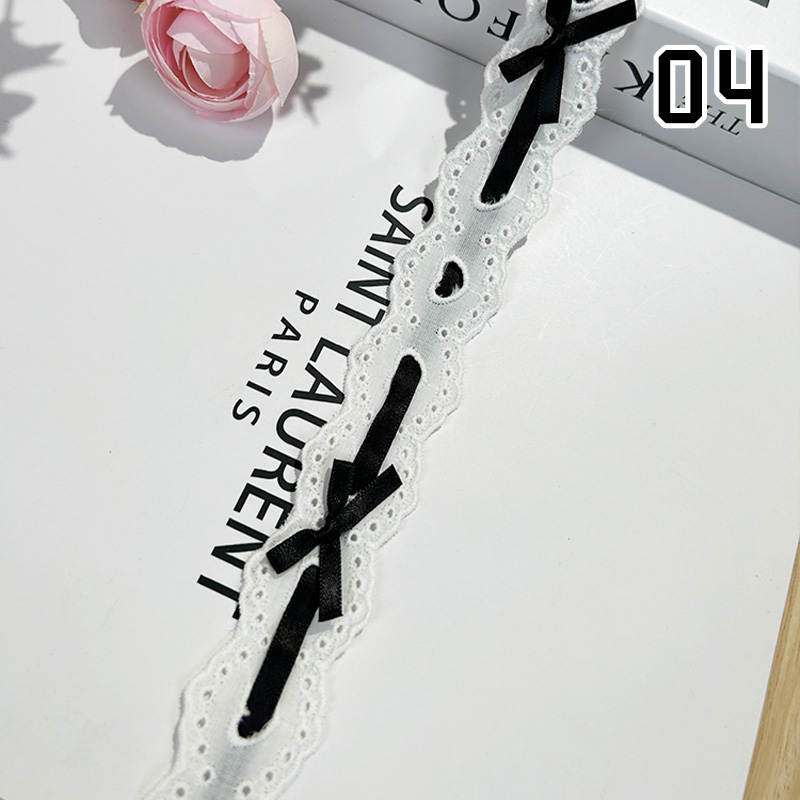 1yard Bow Pleated Lace Lolita  - Lace Ribbon Trim のレビューと価格