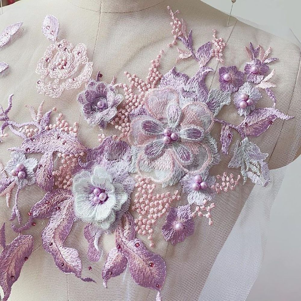 3D Flowers Beaded Lace Fabrics - Embellishments For Scrapbooking のレビューと価格