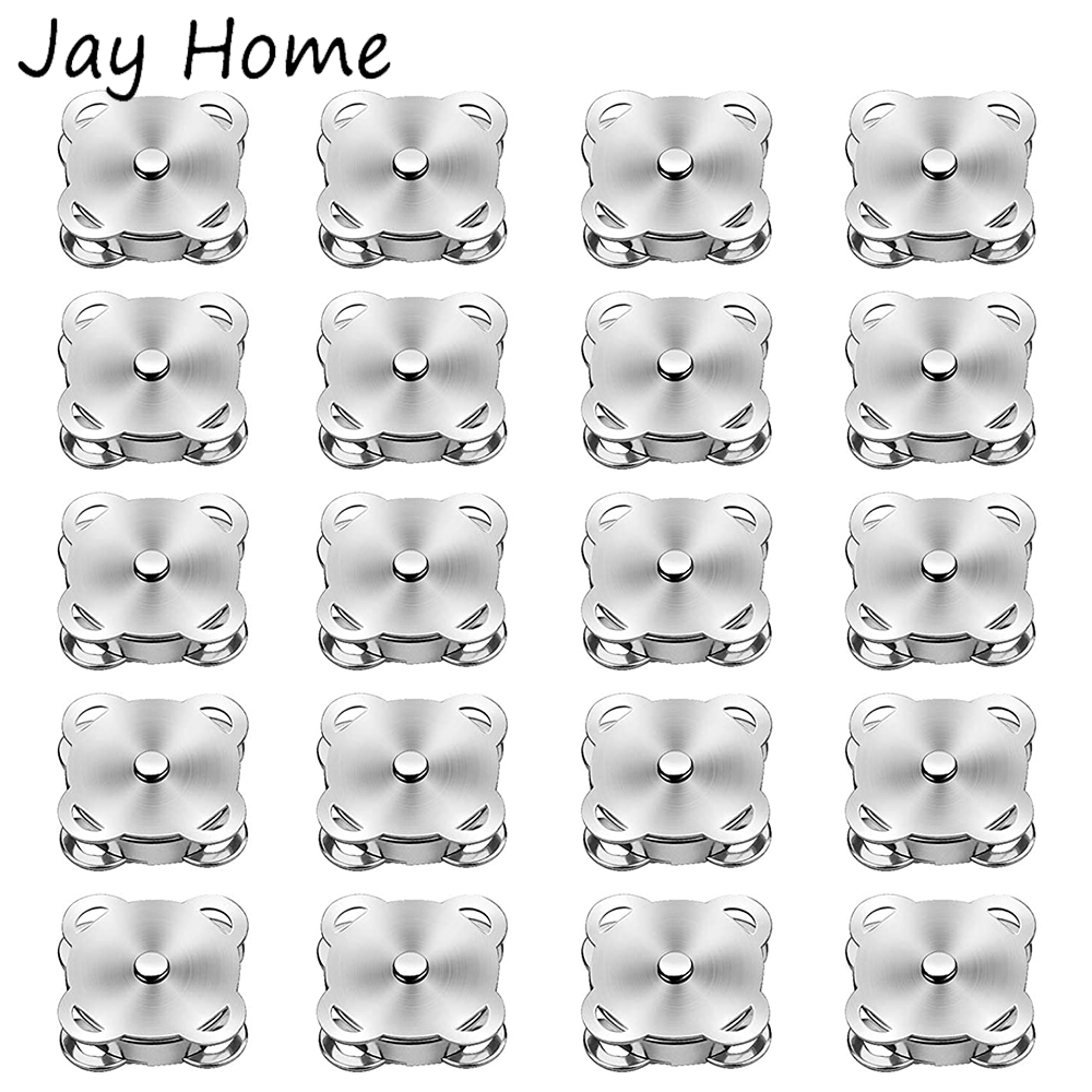 20 Sets Magnetic Button Metal  - Iron On Stud Set のレビューと価格