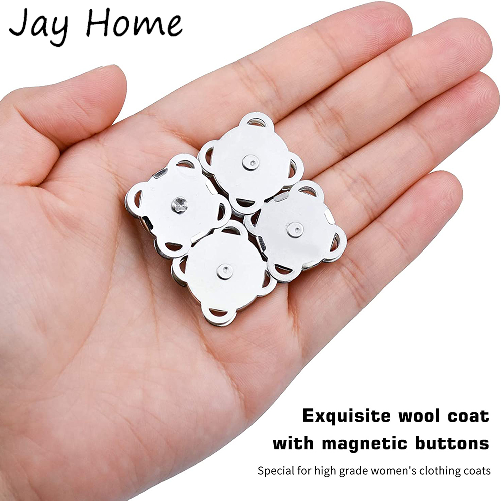 20 Sets Magnetic Button Metal  - Iron On Stud Set のレビューと価格