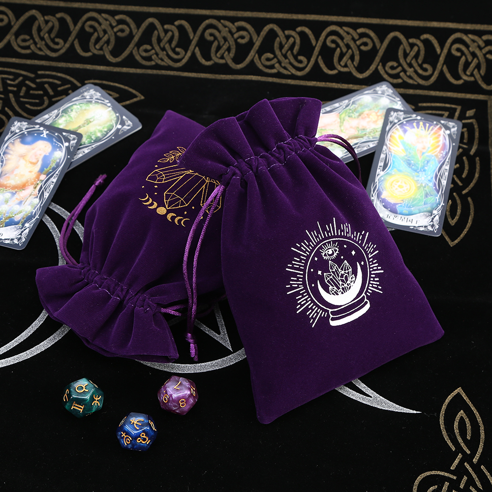 5Pcs Tarot Storage Velvet Bag  - Craft Embellishment Storage のレビューと価格