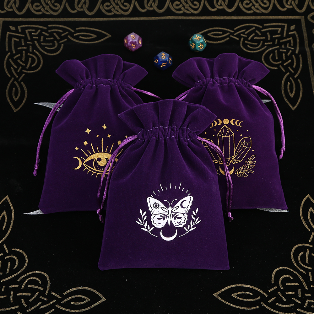 5Pcs Tarot Storage Velvet Bag  - Craft Embellishment Storage のレビューと価格