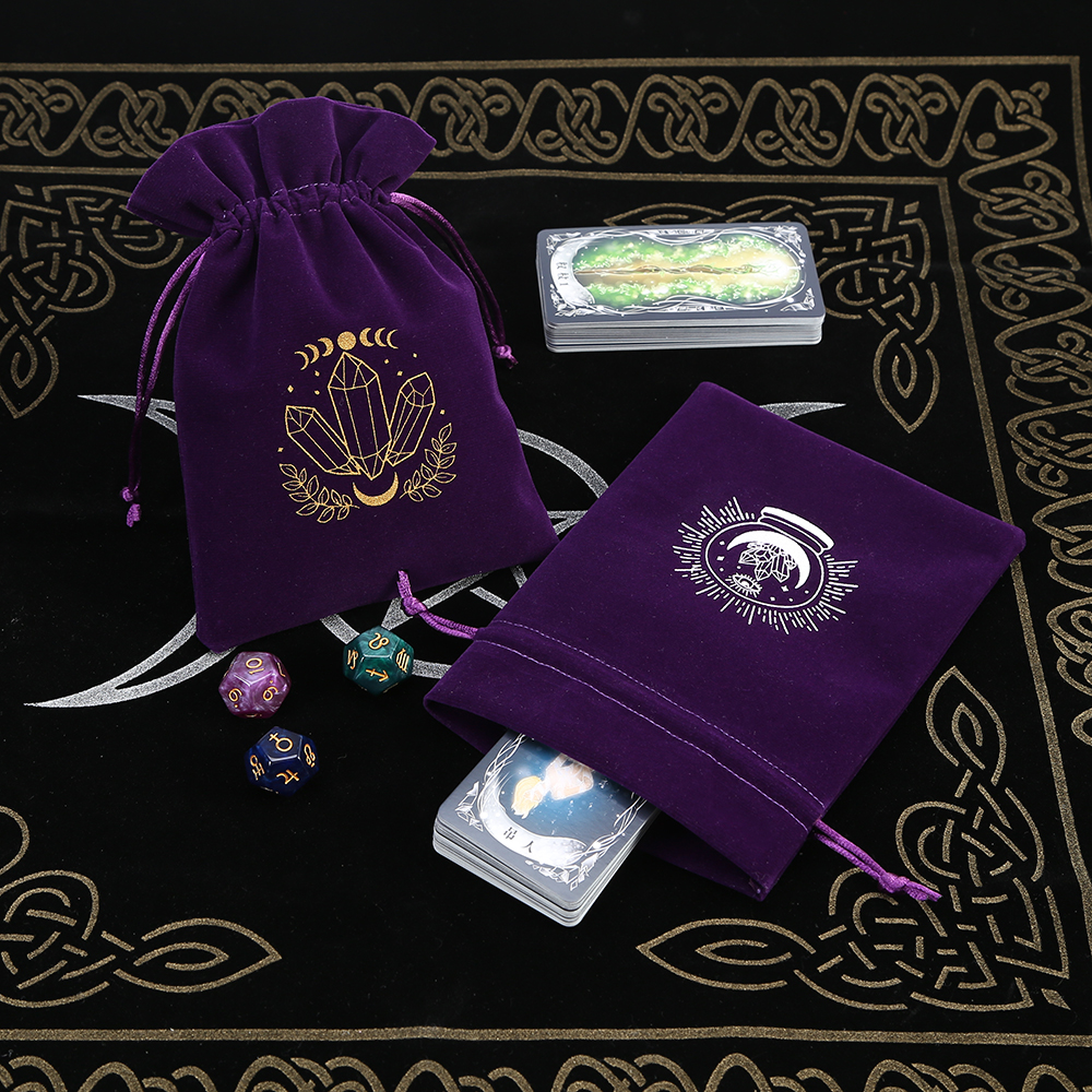 5Pcs Tarot Storage Velvet Bag  - Craft Embellishment Storage のレビューと価格