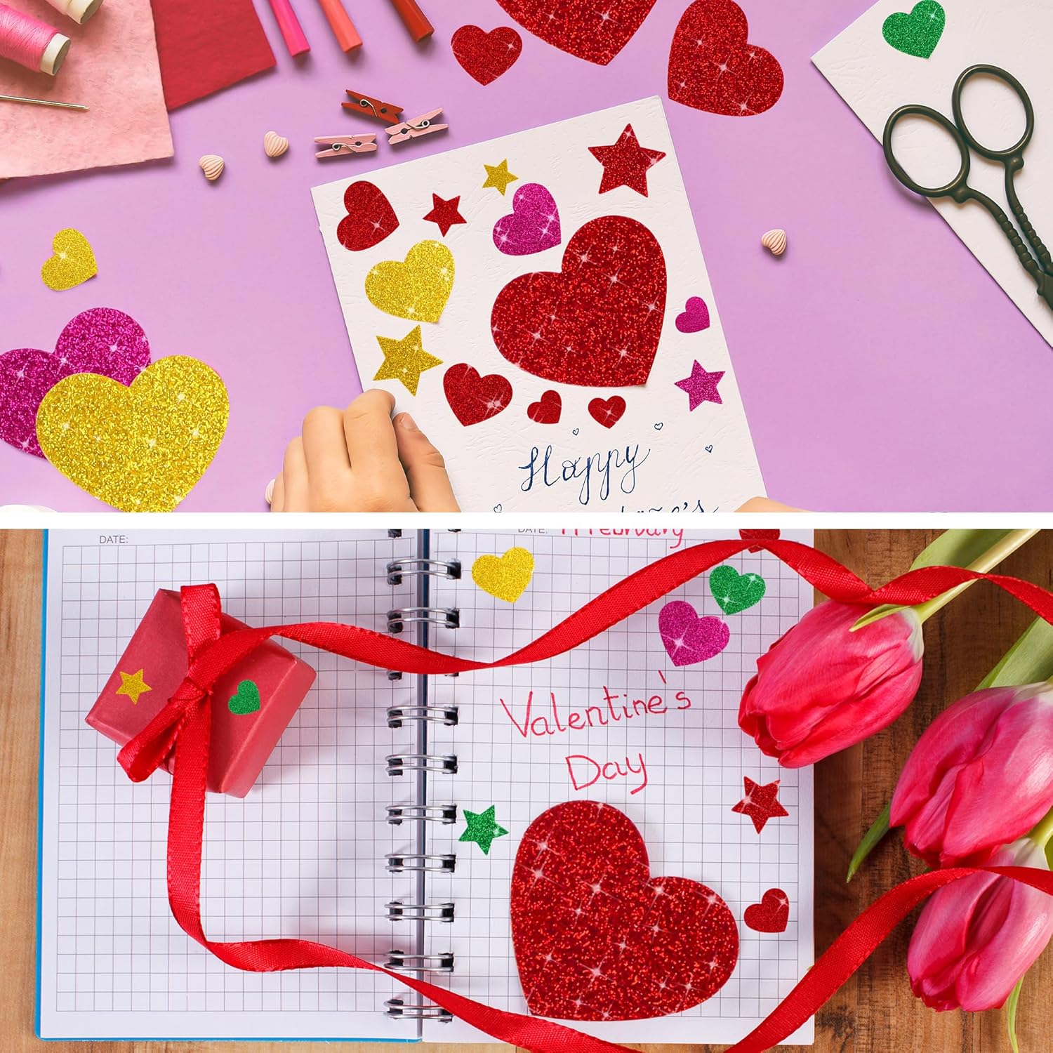 625Pcs Glitter Heart Foam Stic - Glitter Vinyl Roll のレビューと価格