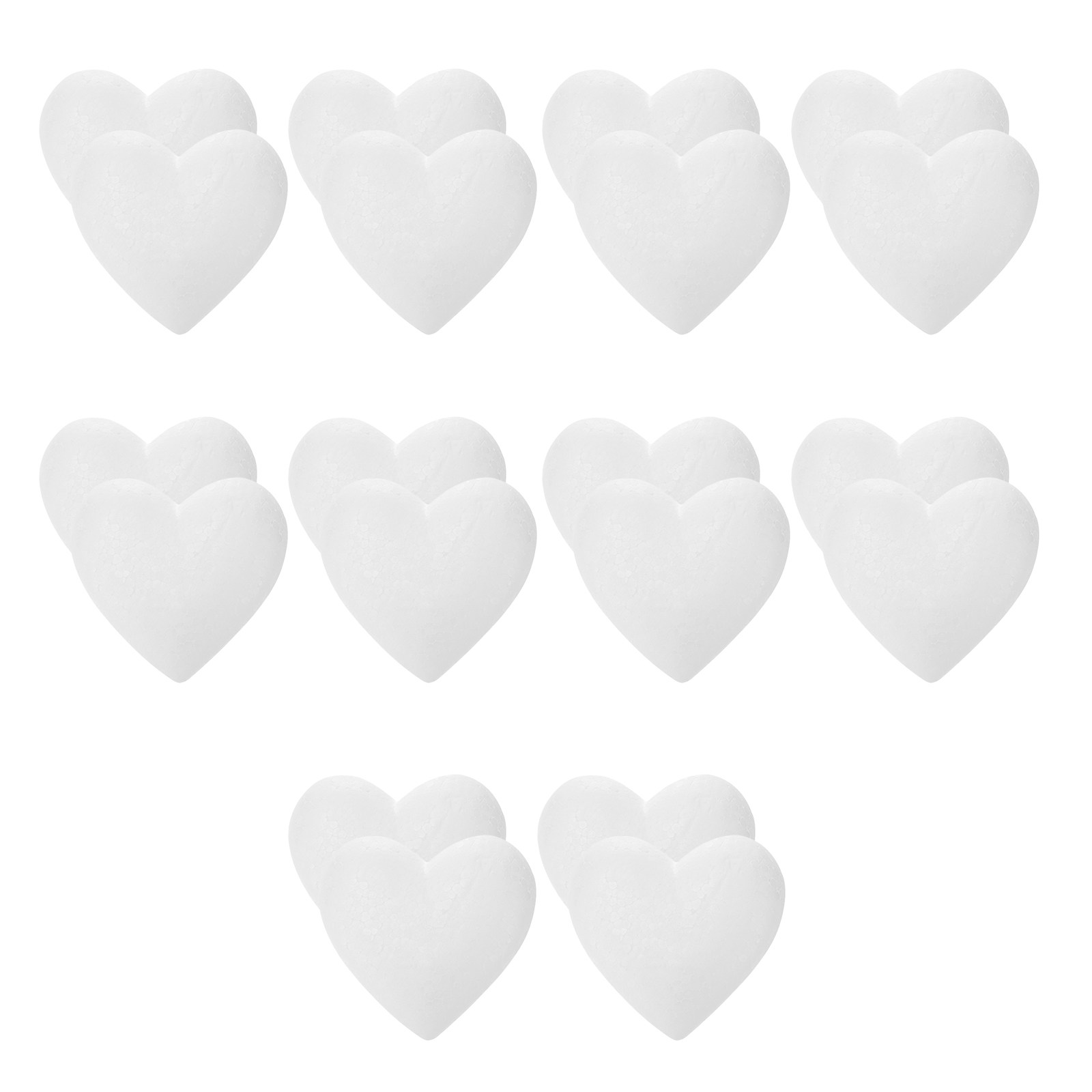 20Pcs Smooth Foam Heart Balls  - Craft Embellishments のレビューと価格