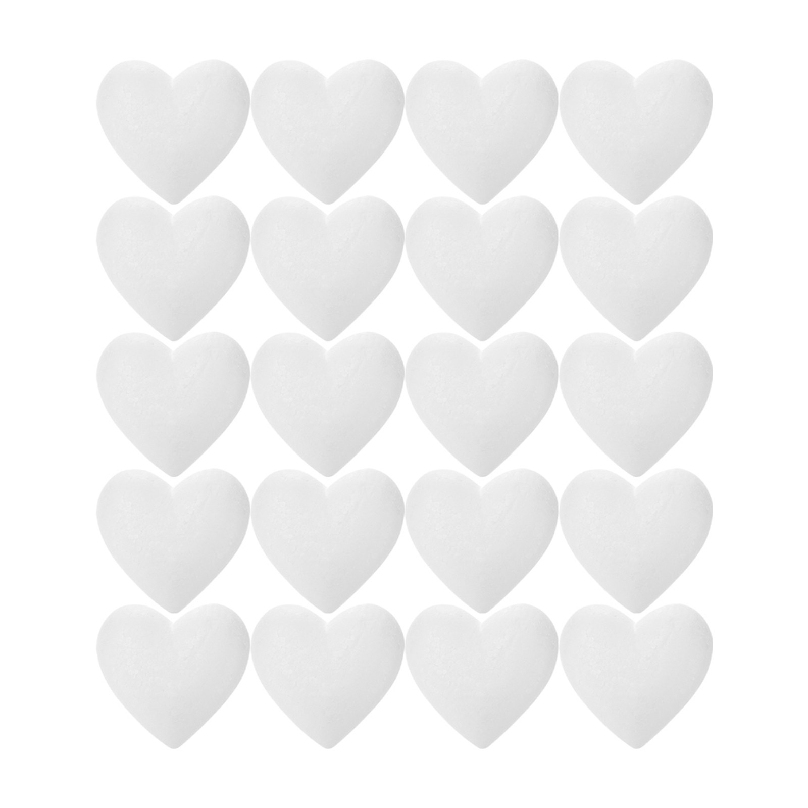 20Pcs Smooth Foam Heart Balls  - Craft Embellishments のレビューと価格
