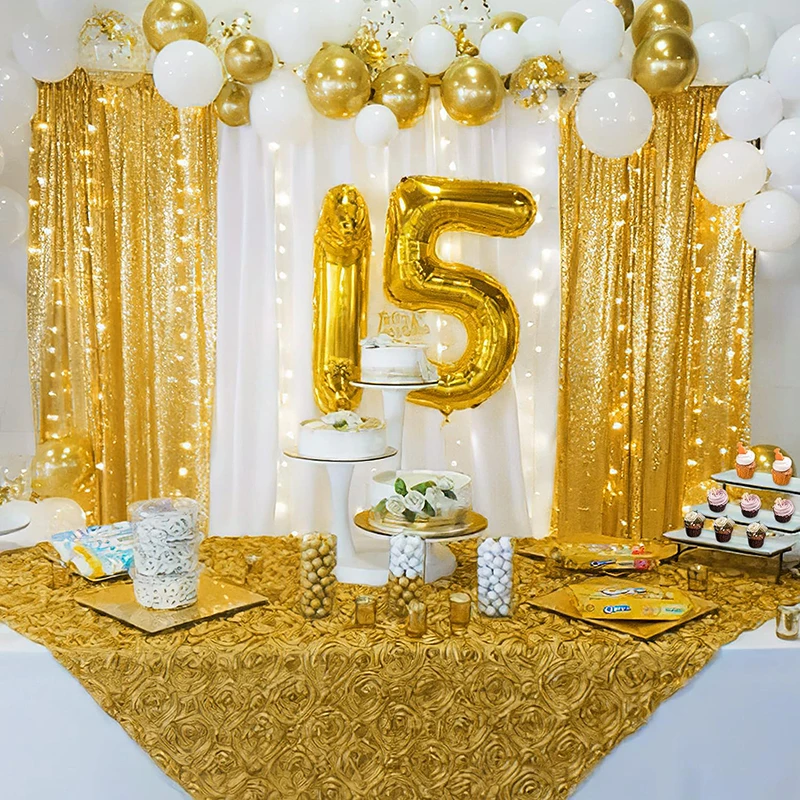 1PC Pink Sequin Backdrop Curta - Sequin Fabric Panel のレビューと価格